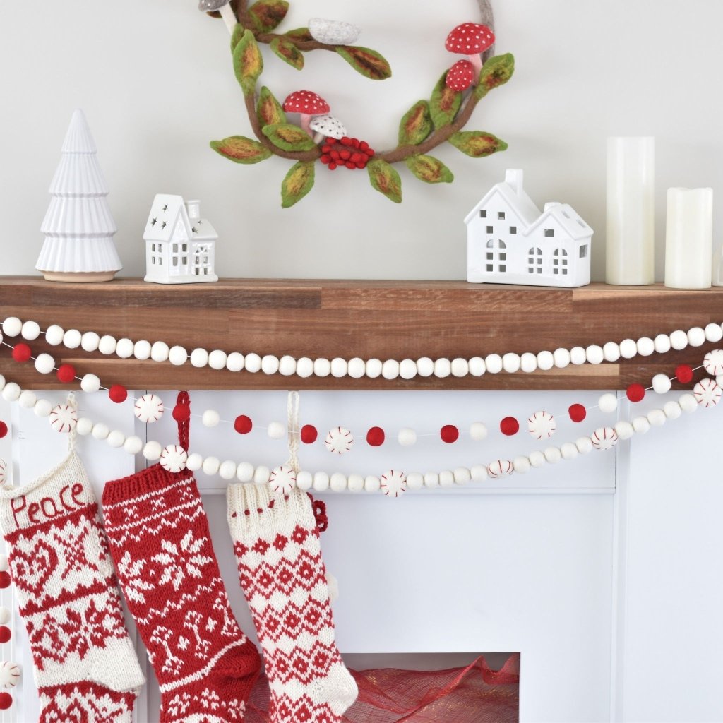 All is Calm Felt Christmas Garlands - Tik Tak Design Co.