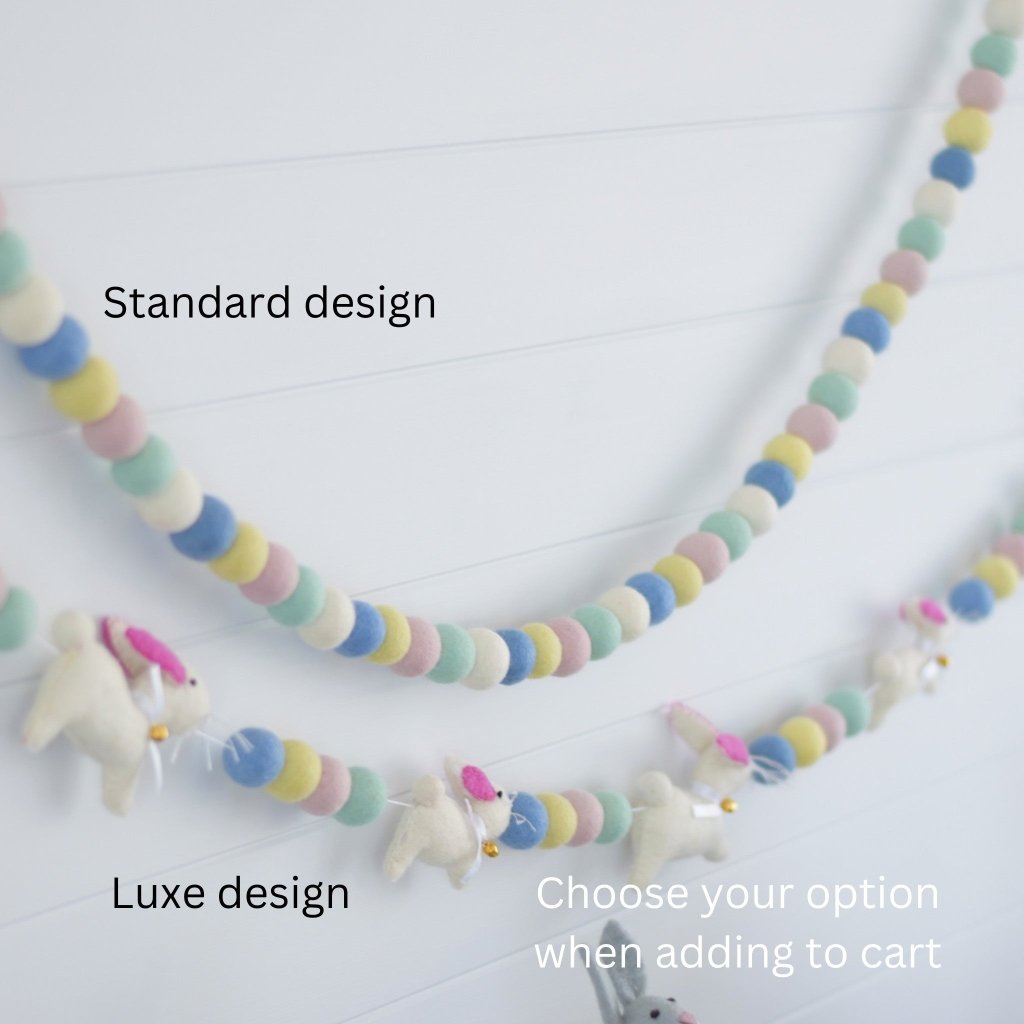 Bunny Felt Garlands - Tik Tak Design Co.