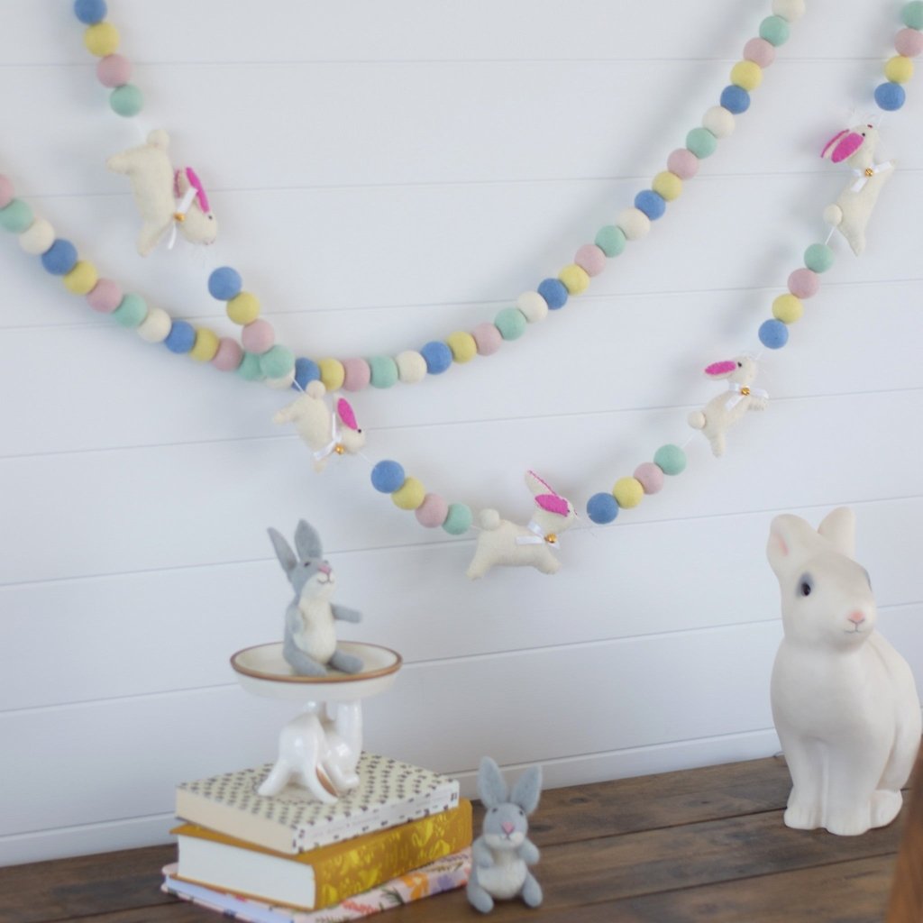 Bunny Felt Garlands - Tik Tak Design Co.