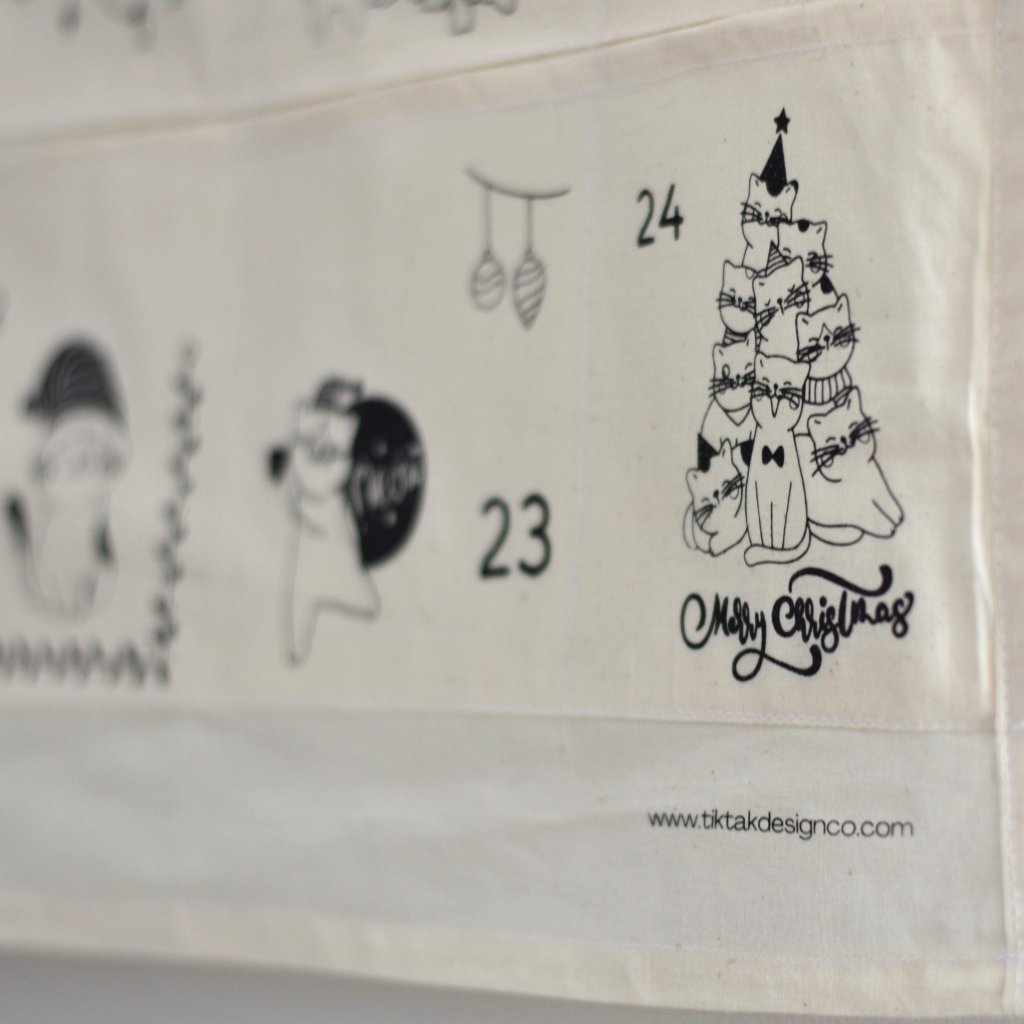 Cats Christmas Advent Calendar - Tik Tak Design Co.