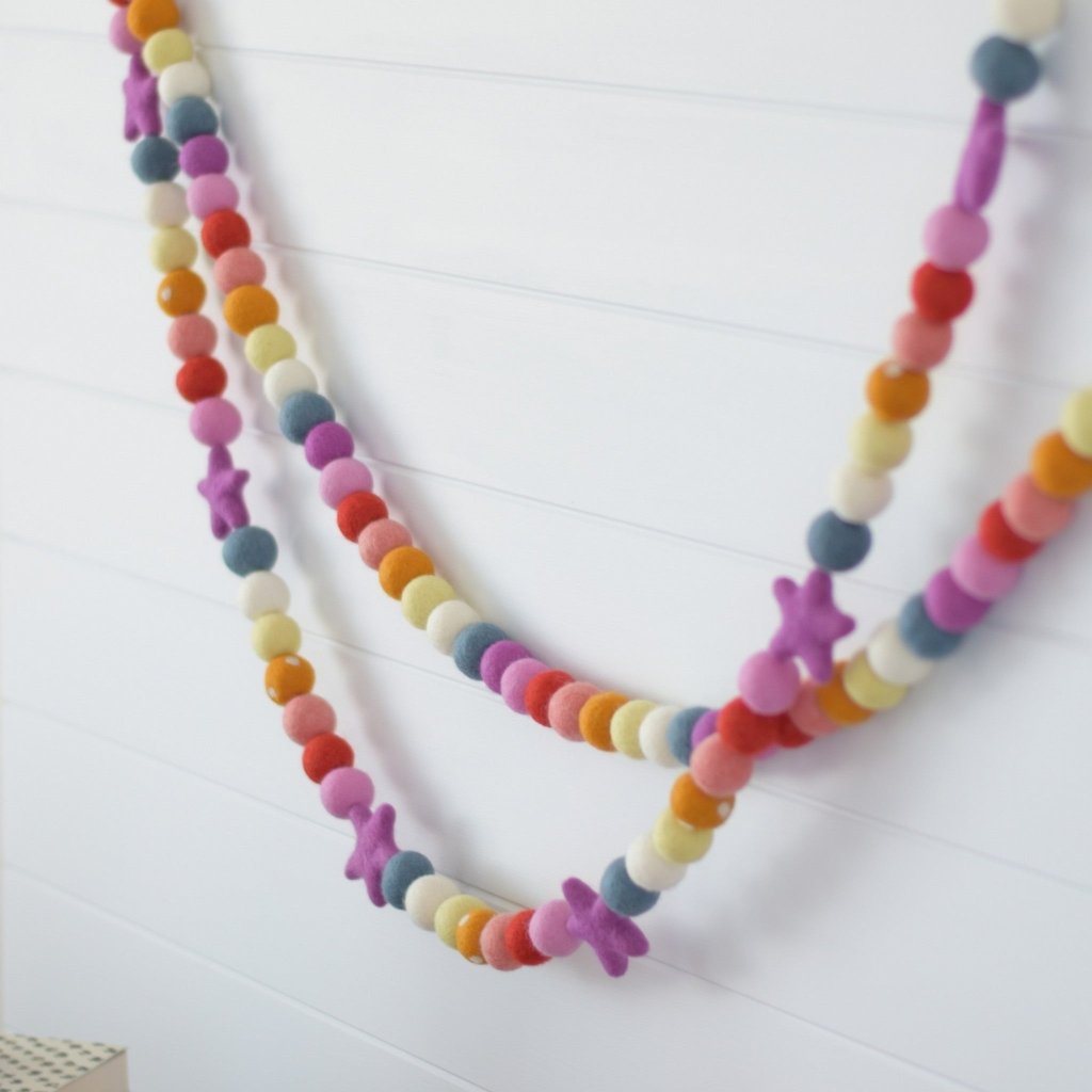 Celebration Felt Garlands - Tik Tak Design Co.