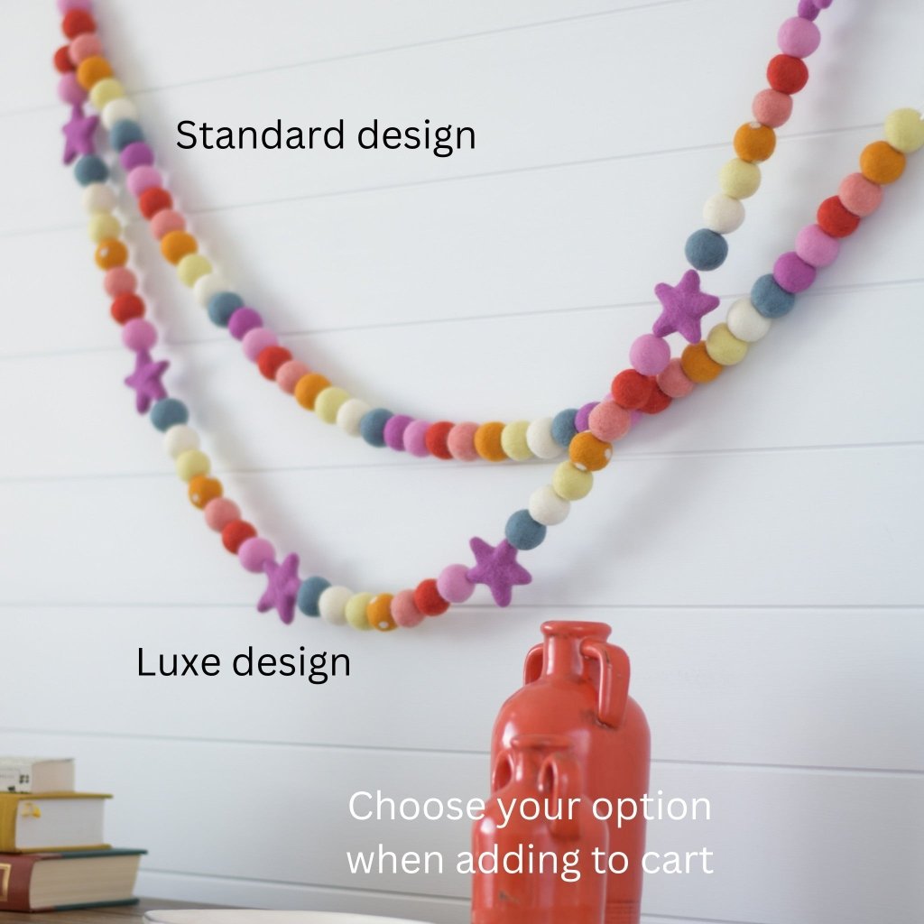 Celebration Felt Garlands - Tik Tak Design Co.