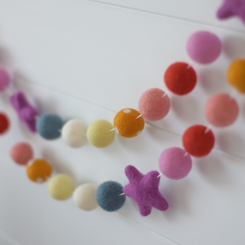 Celebration Felt Garlands - Tik Tak Design Co.