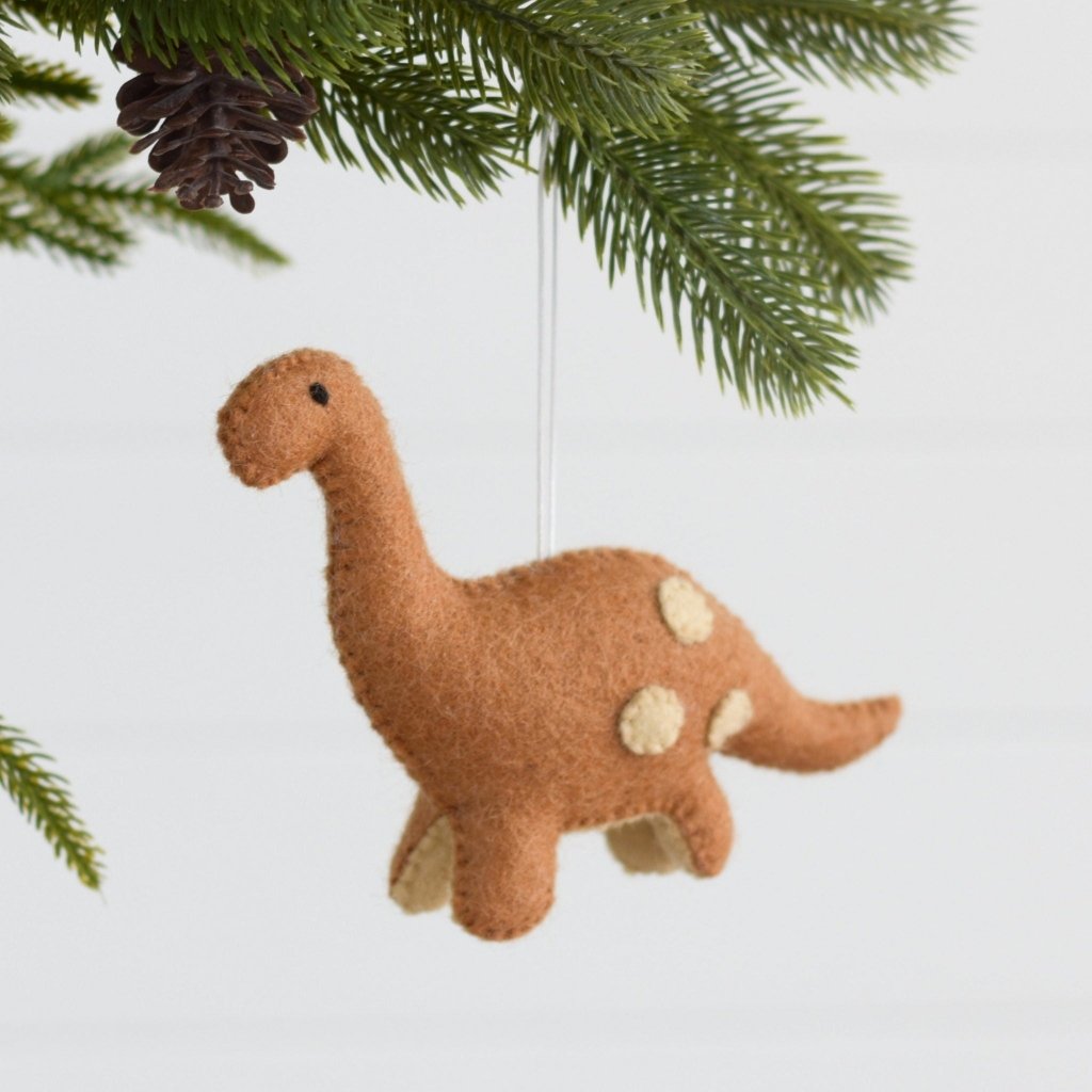 Dino Christmas Decoration - caramel - Tik Tak Design Co.