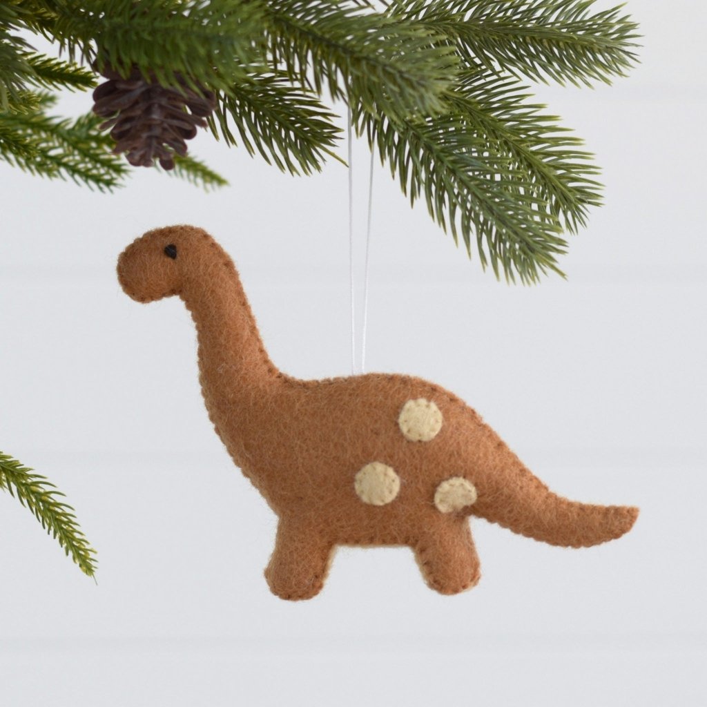 Dino Christmas Decoration - caramel - Tik Tak Design Co.