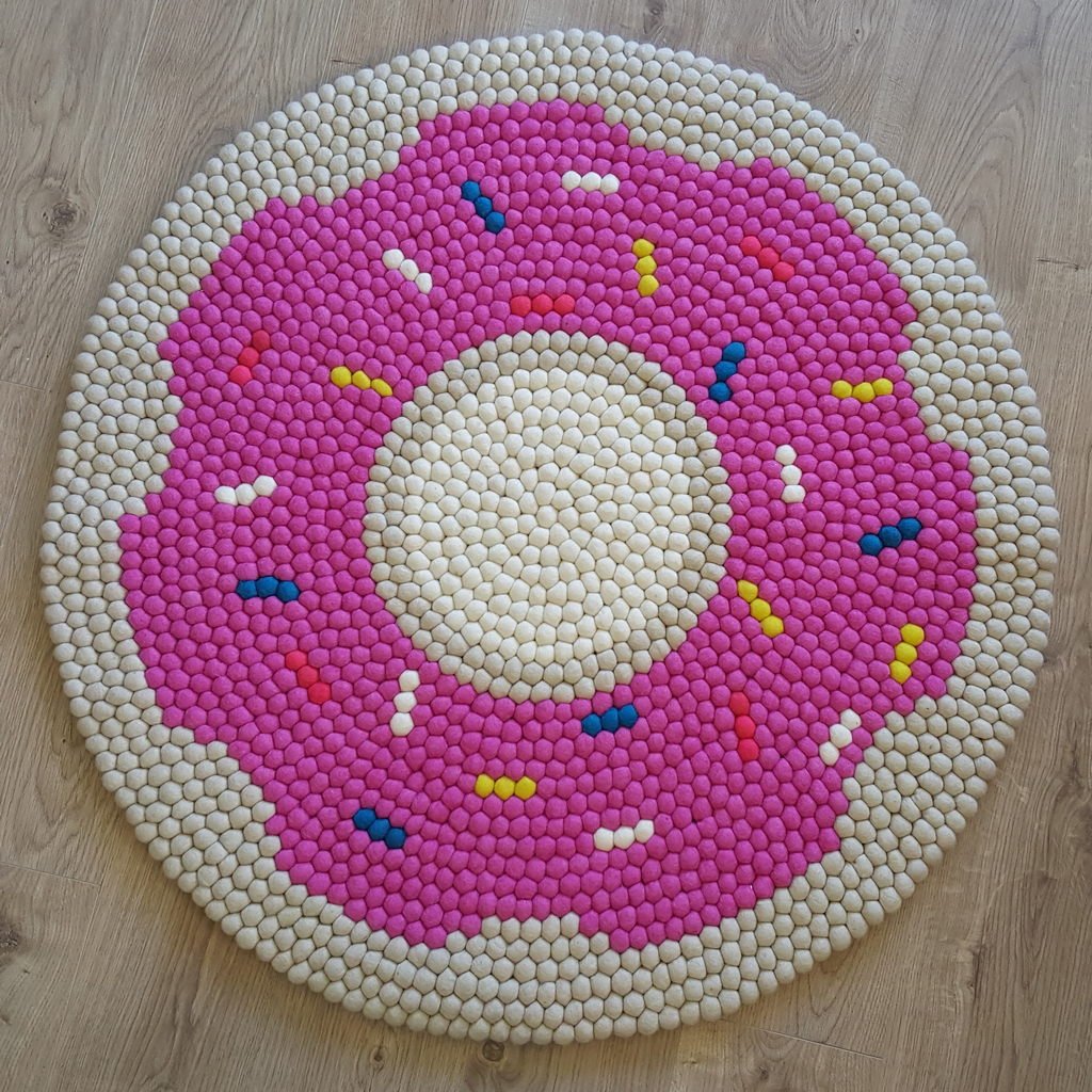 Donut Felt Ball Rug