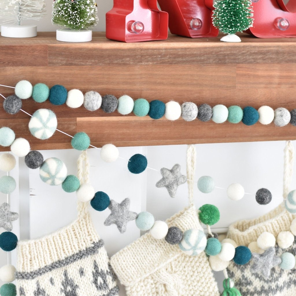 Evergreen Christmas Felt Garlands - Tik Tak Design Co.