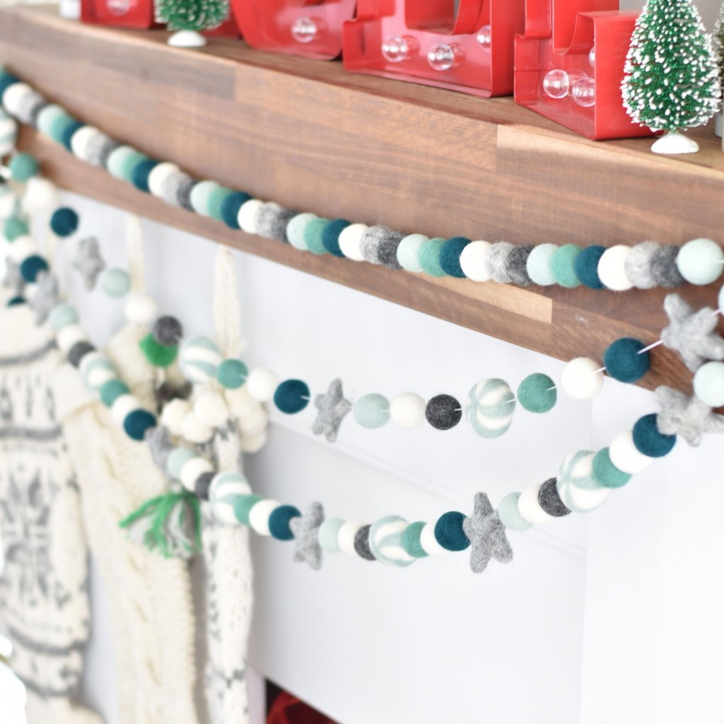 Evergreen Christmas Felt Garlands - Tik Tak Design Co.