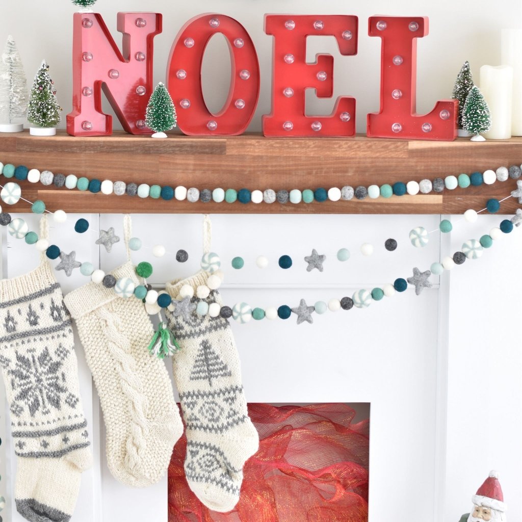 Evergreen Christmas Felt Garlands - Tik Tak Design Co.