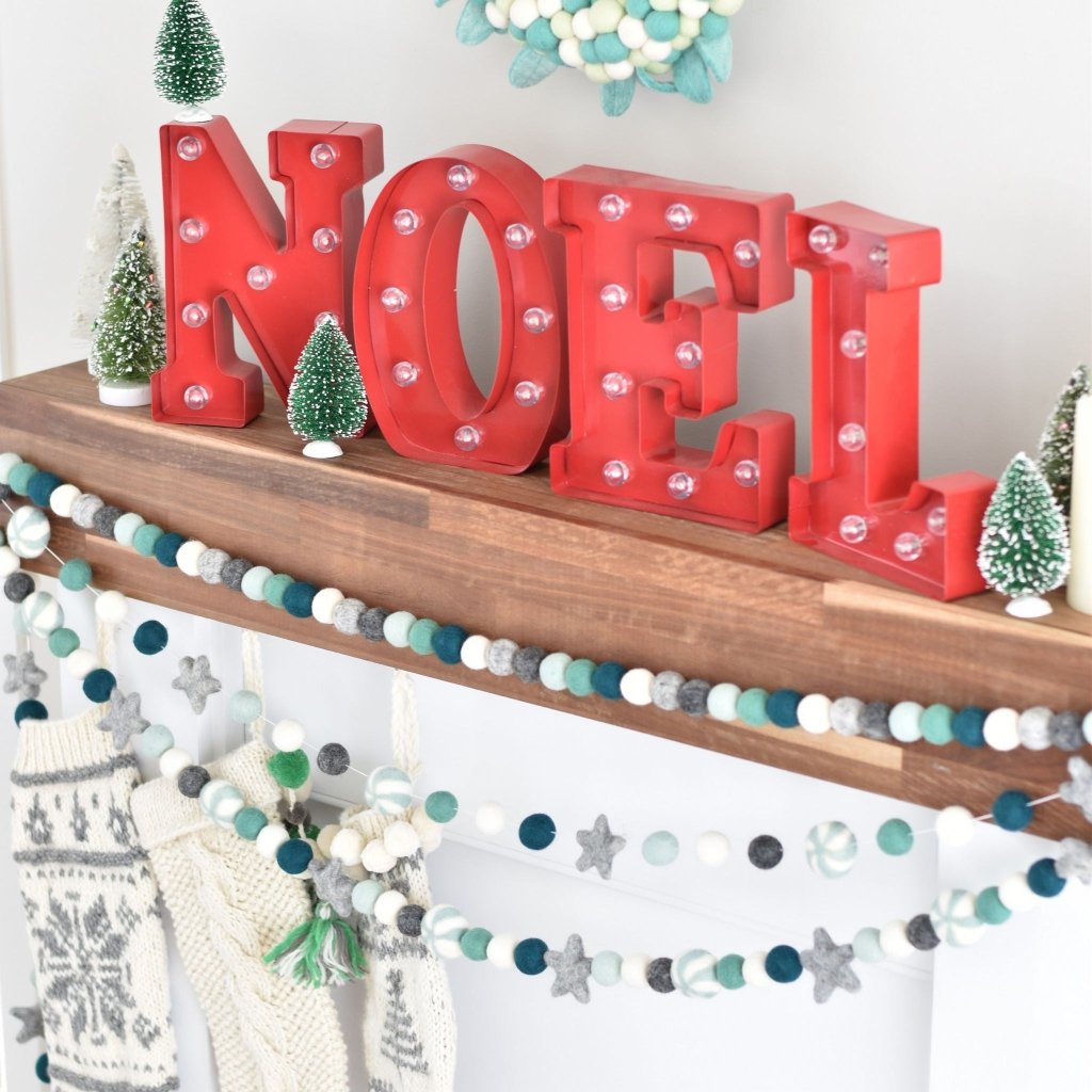 Evergreen Christmas Felt Garlands - Tik Tak Design Co.