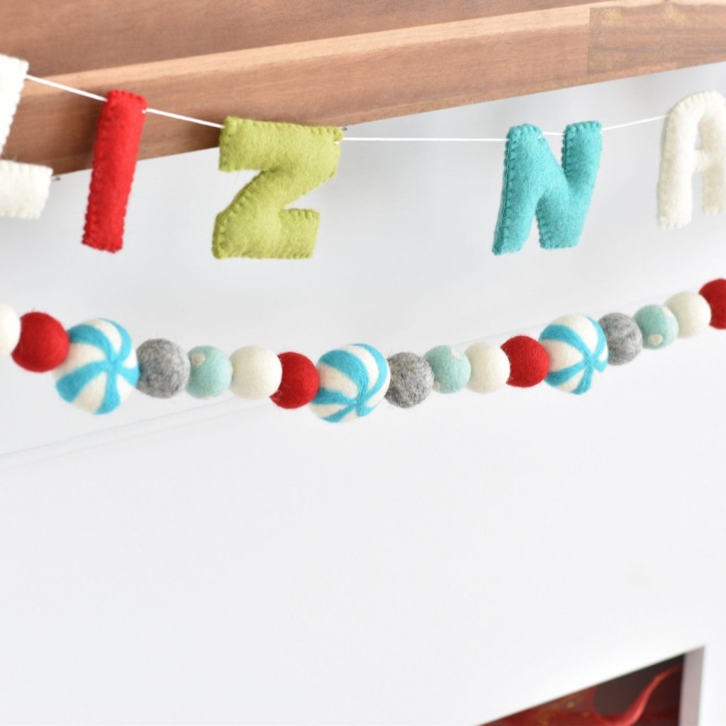 Feliz Navidad Felt Garland - Tik Tak Design Co.