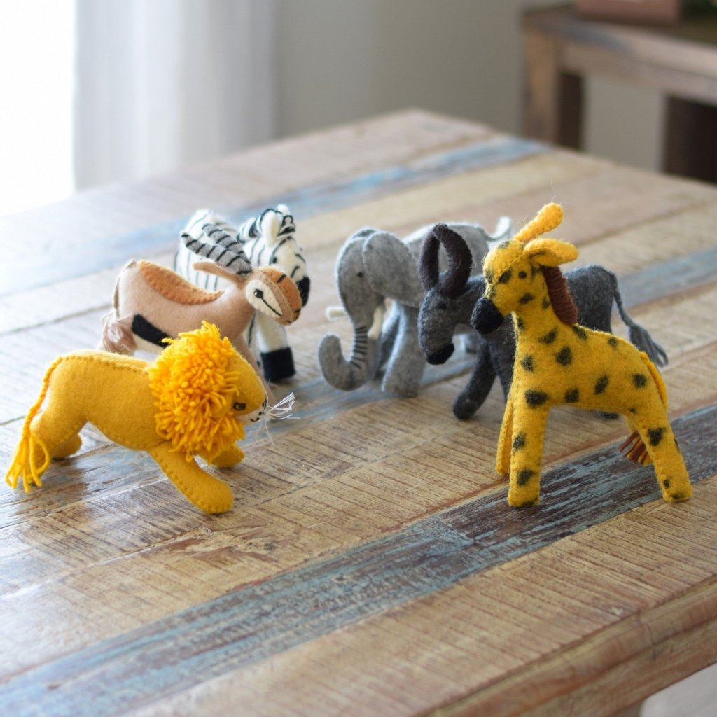 Felt African Animals - Set of 6 - Tik Tak Design Co.