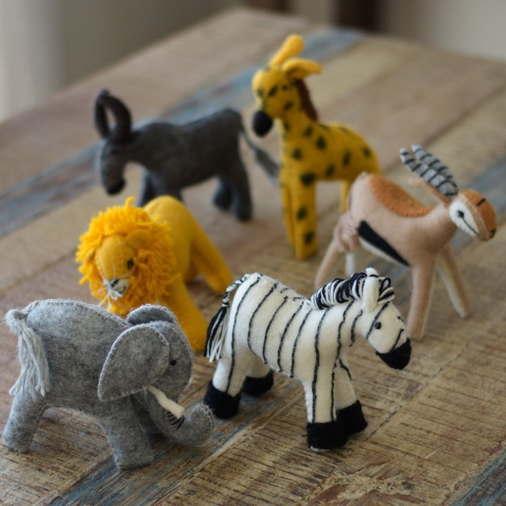 Felt African Animals - Set of 6 - Tik Tak Design Co.