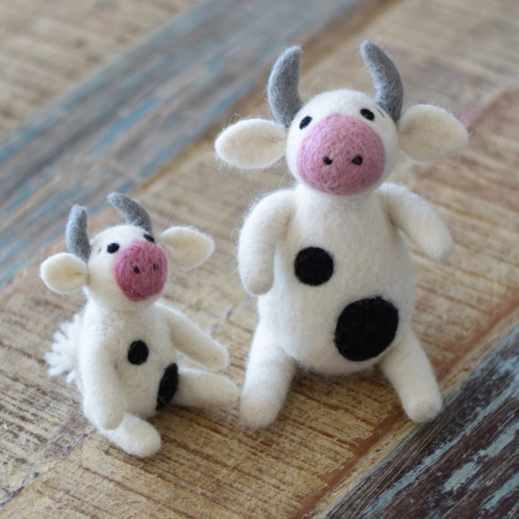 Felt Cows - Set of Two - Tik Tak Design Co.