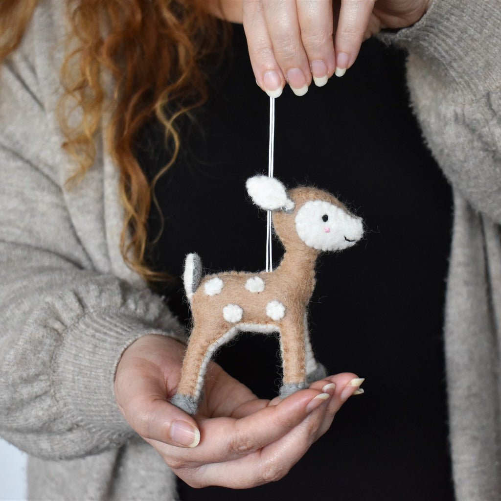Felt Deer Decoration - Fawn - Tik Tak Design Co.