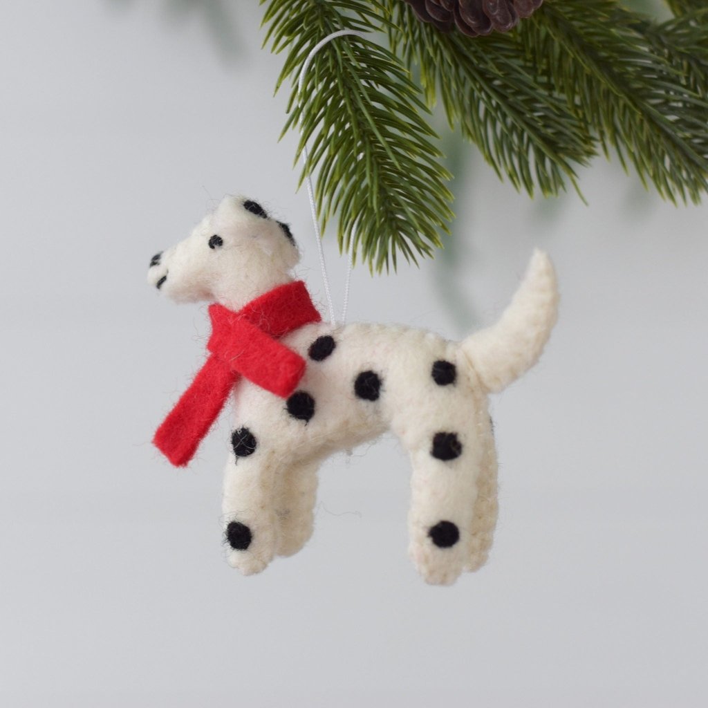 Felt Dog Ornament - Dalmatian - Tik Tak Design Co.