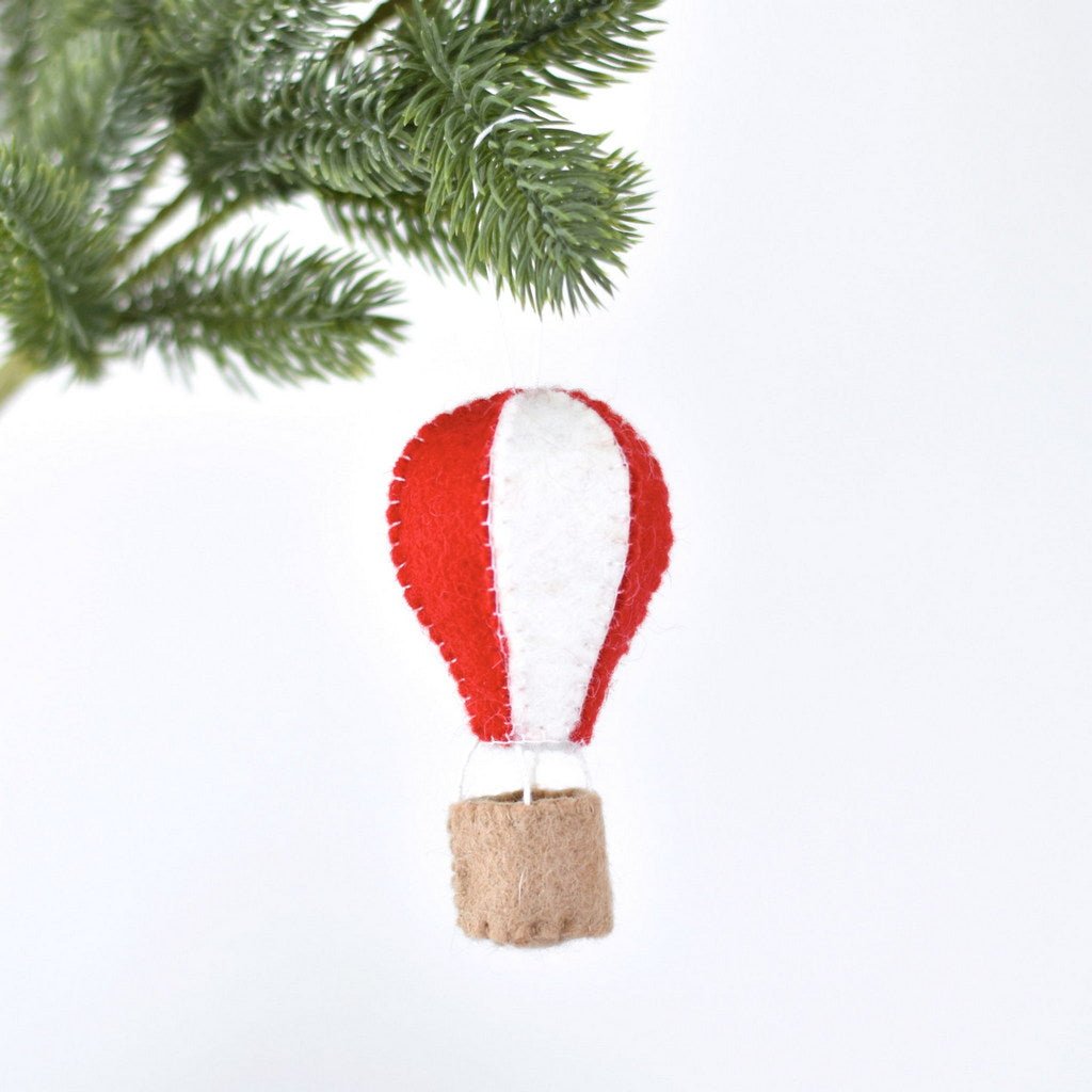Felt Hot Air Balloon - Red - Tik Tak Design Co.