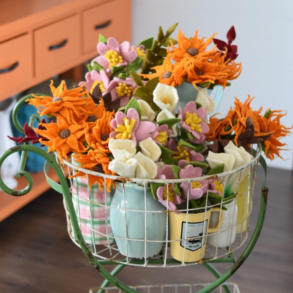 Felt Sunflower - Tik Tak Design Co.