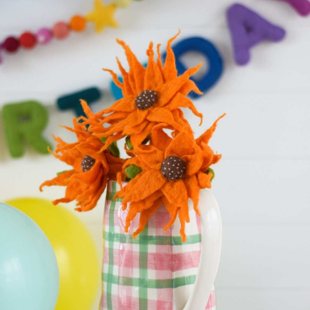 Felt Sunflower - Tik Tak Design Co.