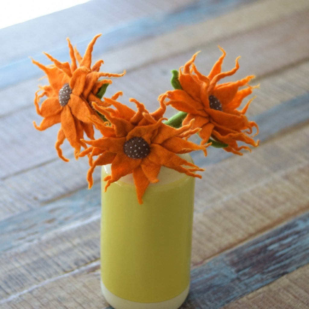 Felt Sunflower - Tik Tak Design Co.
