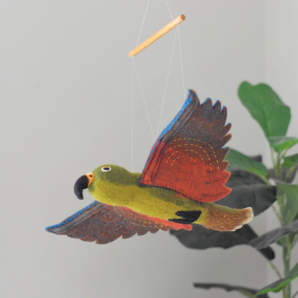 Hanging Kea NZ Native Bird - Large - Tik Tak Design Co.