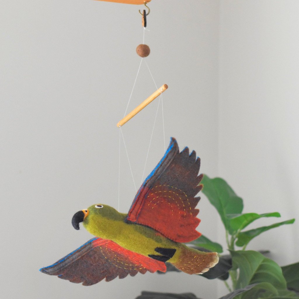 Hanging Kea NZ Native Bird - Large - Tik Tak Design Co.