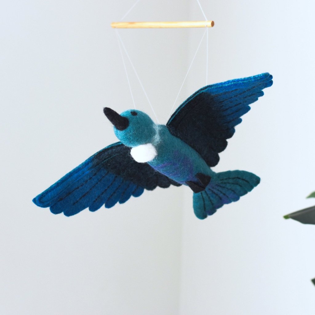 Hanging Tūī NZ Native Bird - Large - Tik Tak Design Co.
