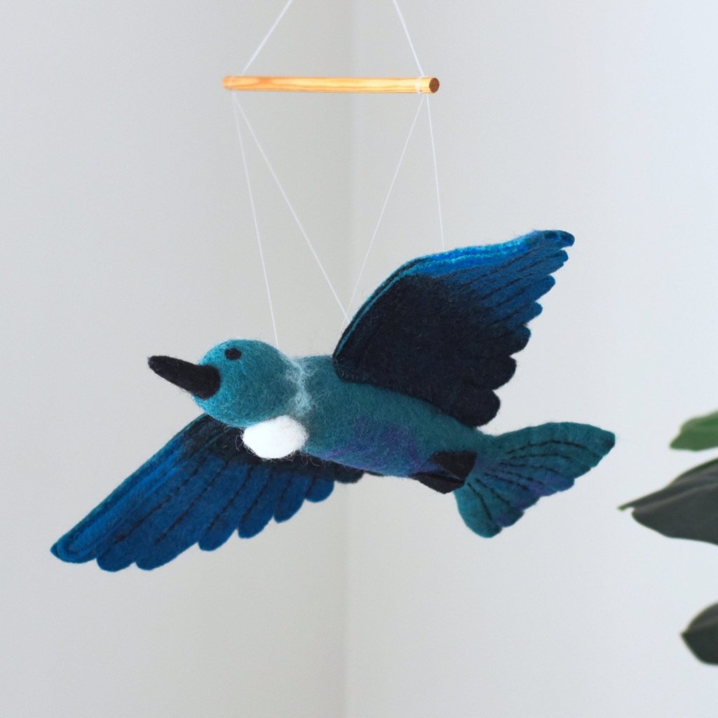 Hanging Tūī NZ Native Bird - Large - Tik Tak Design Co.