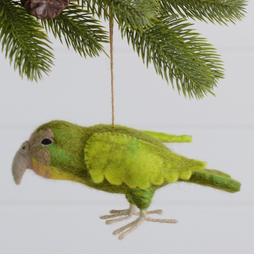 Kākāpō NZ Native Bird - Hand Felted - Tik Tak Design Co.