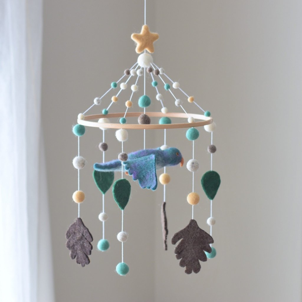 Kererū Baby Mobile - Tik Tak Design Co.