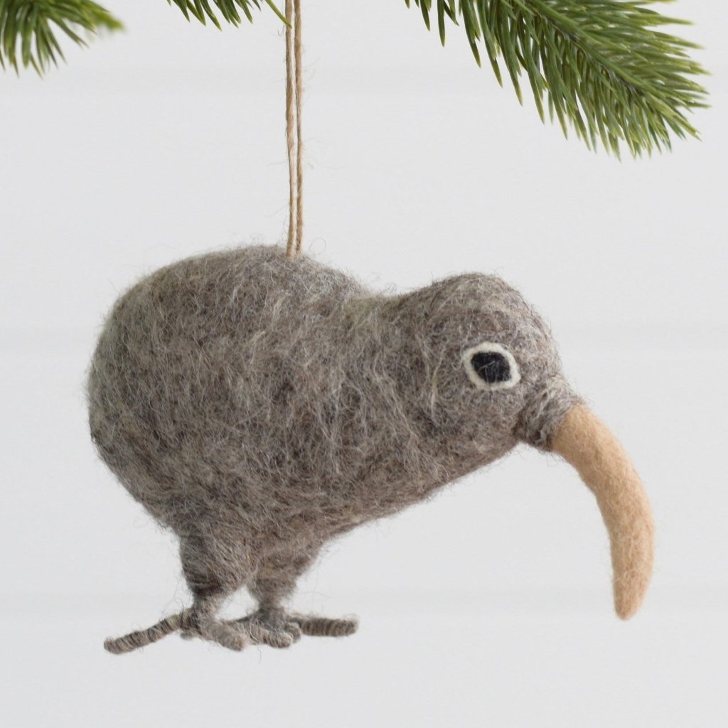 Kiwi Christmas Ornament | Handcrafted Native NZ Birds - Tik Tak