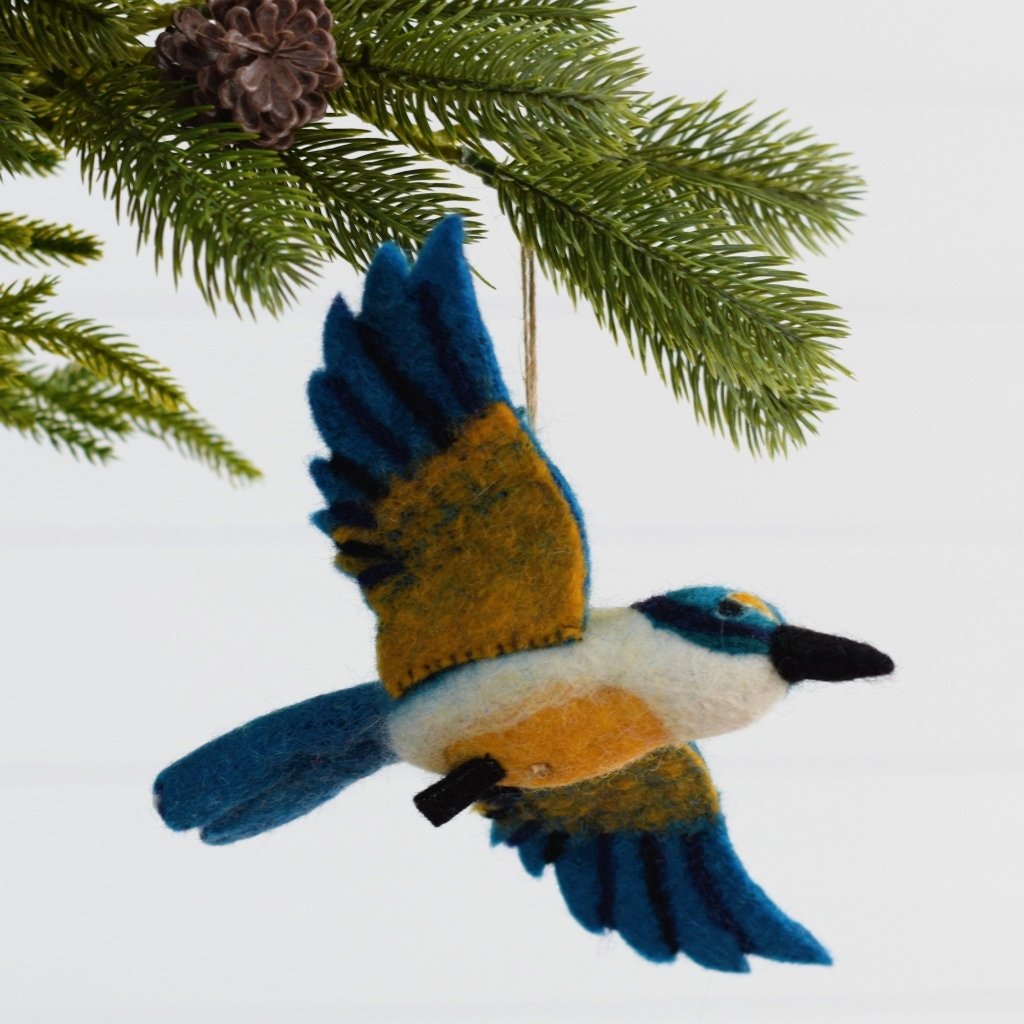 Kōtare NZ Native Bird - Hand Felted - Tik Tak Design Co.
