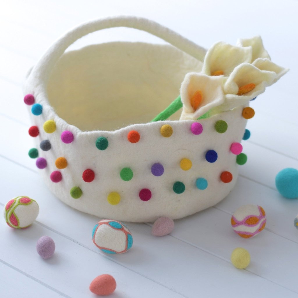 Large Felt Easter Basket - Tik Tak Design Co.