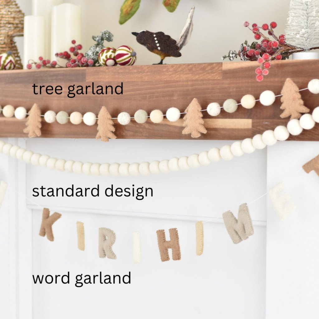 Meri Kirihimete Garland - Neutral - Tik Tak Design Co.
