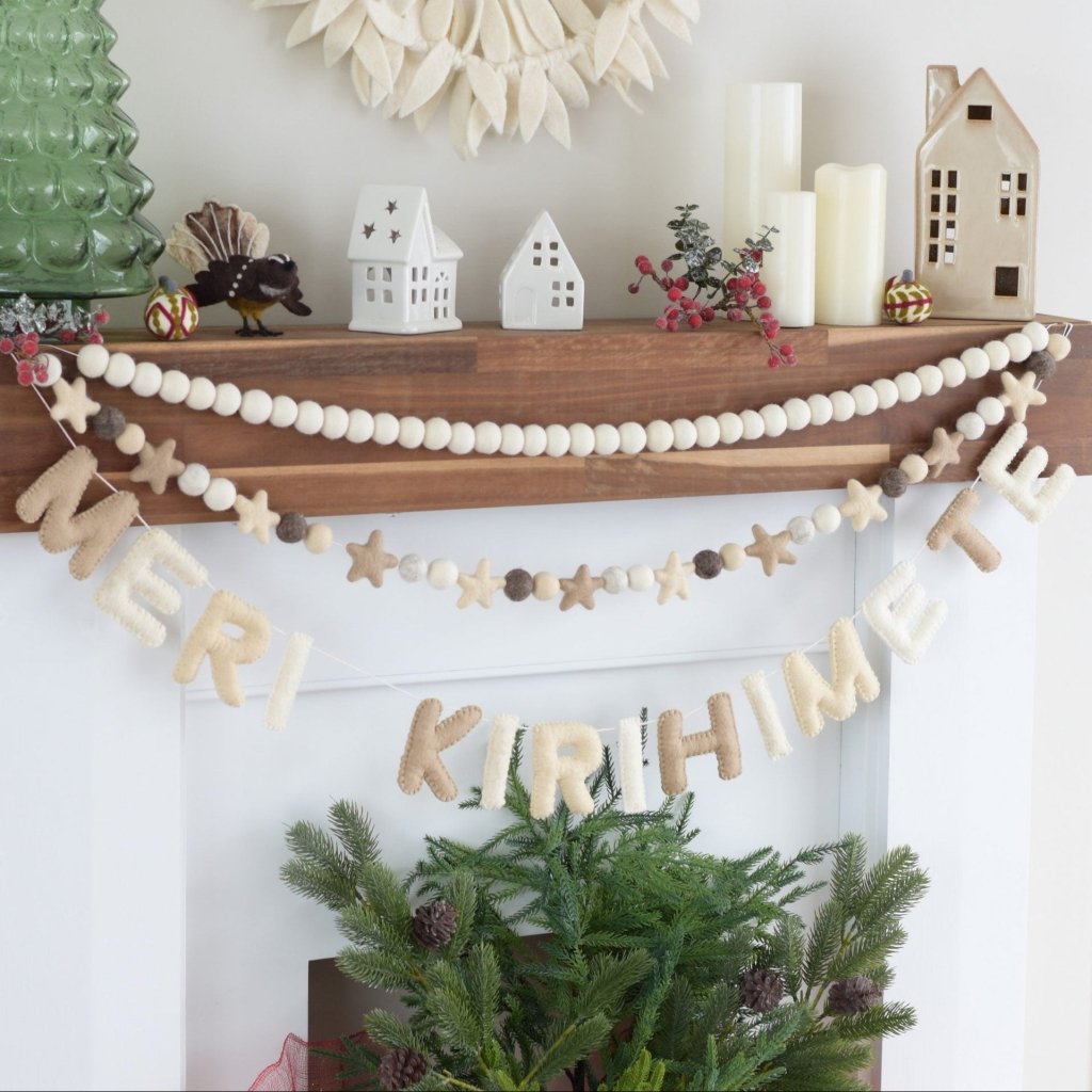 Meri Kirihimete Neutral - Tik Tak Design Co.