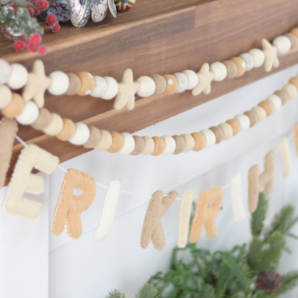 Meri Kirihimete Neutral - Tik Tak Design Co.