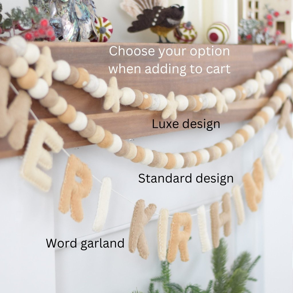 Meri Kirihimete Neutral - Tik Tak Design Co.