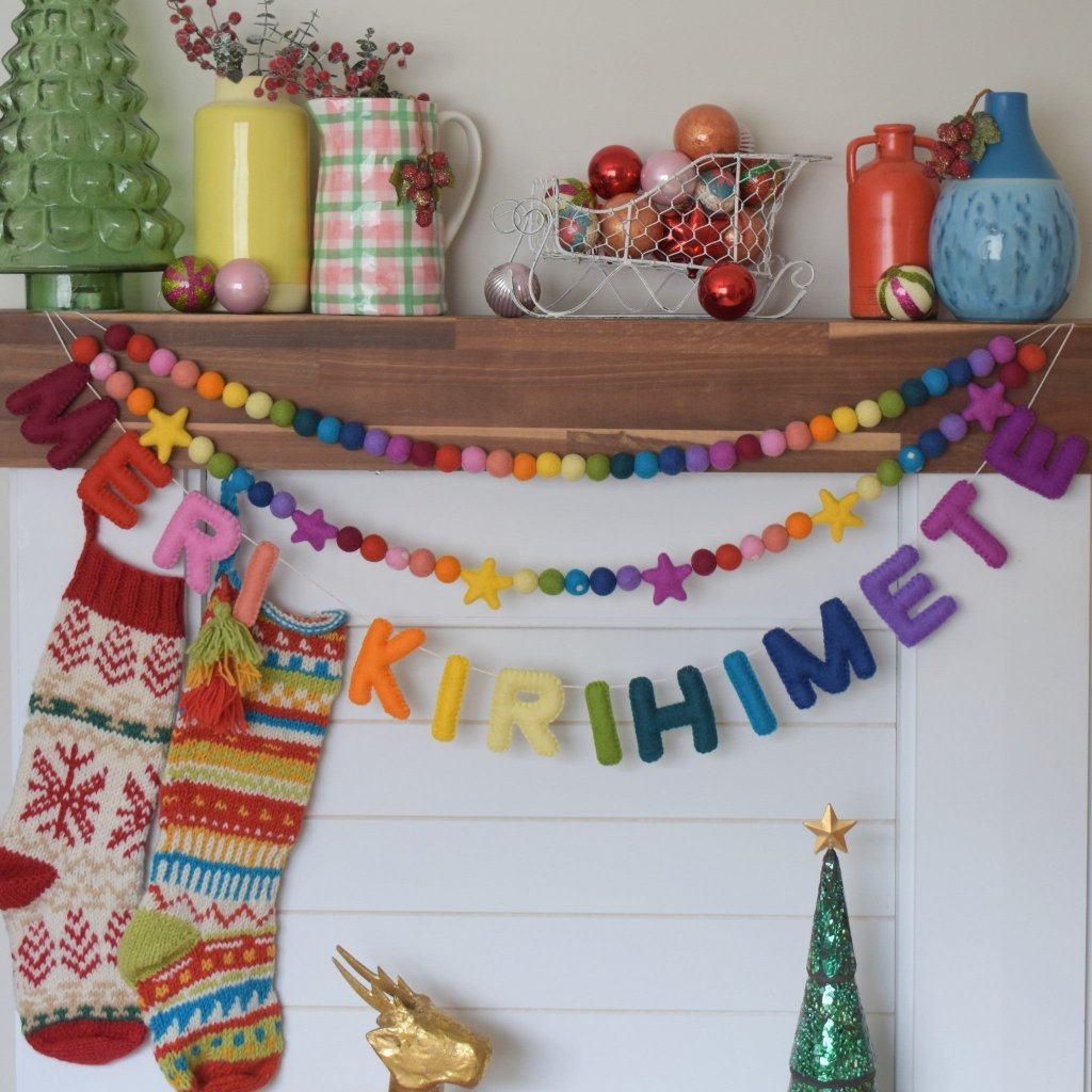 Meri Kirihimete Rainbow - Tik Tak Design Co.