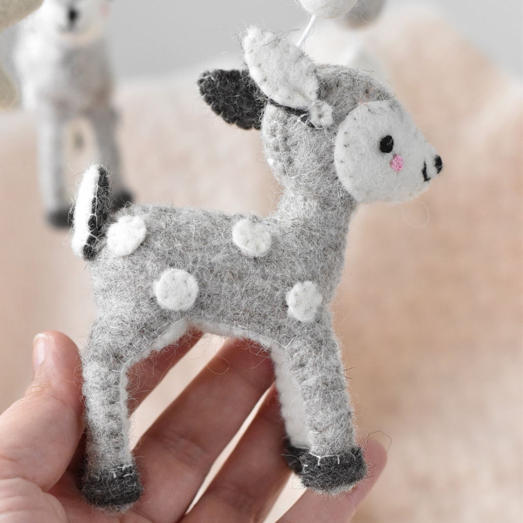 Neutral Deer Mobile - Tik Tak Design Co.