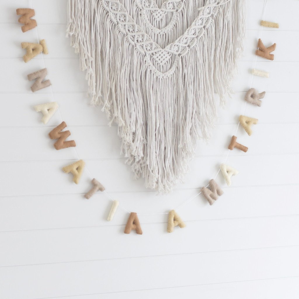 Neutral Matariki Garland - Tik Tak Design Co.