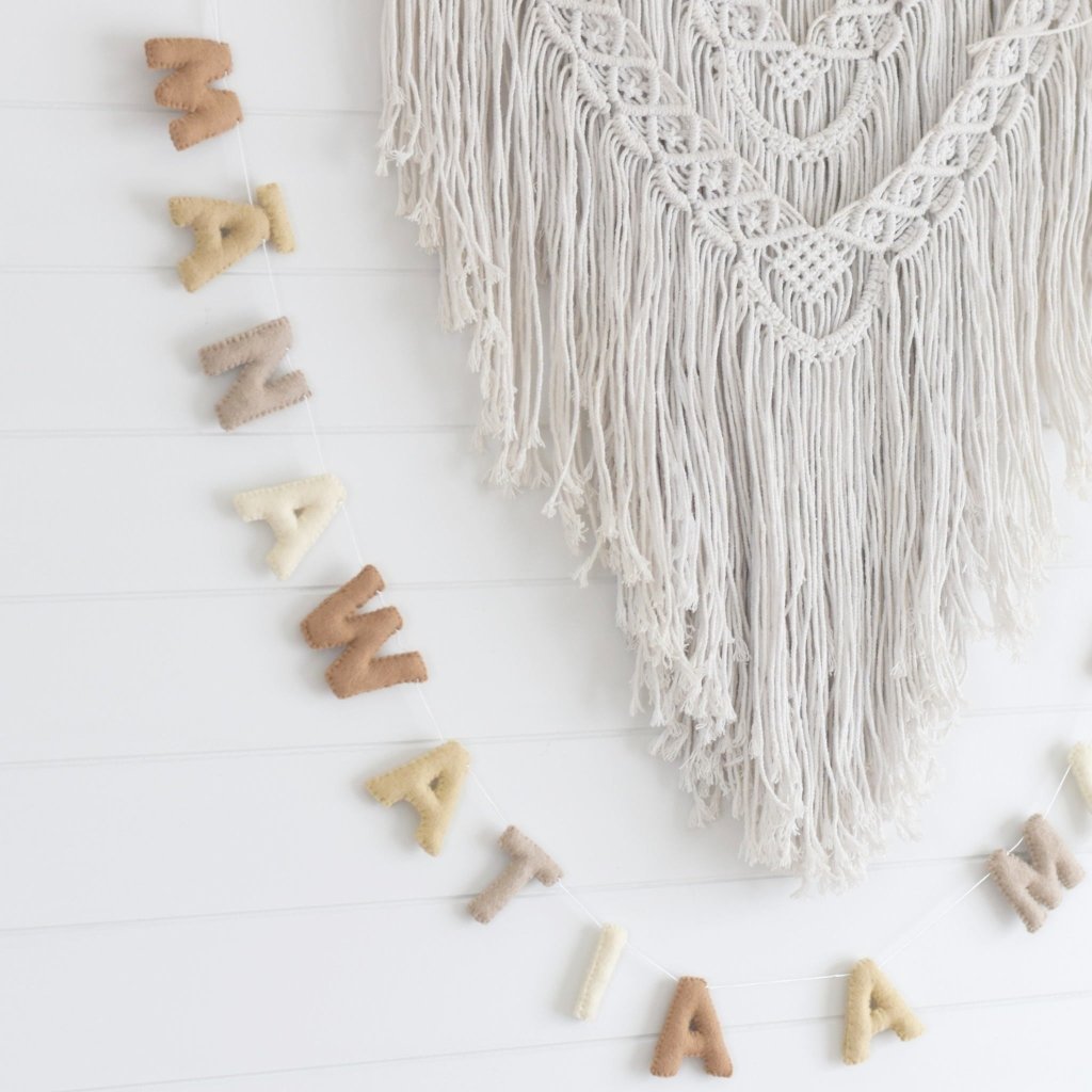 Neutral Matariki Garland - Tik Tak Design Co.