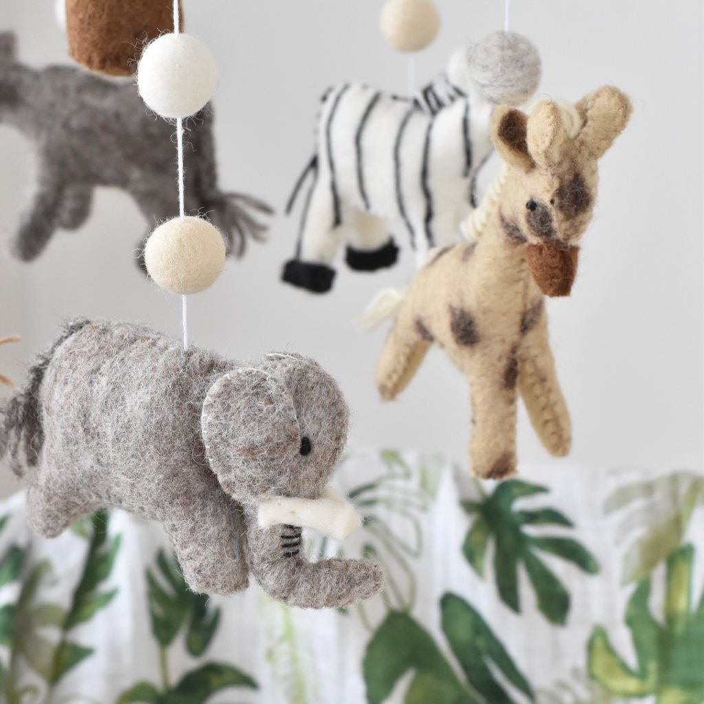 Neutral Savanna Baby Mobile - Tik Tak Design Co.