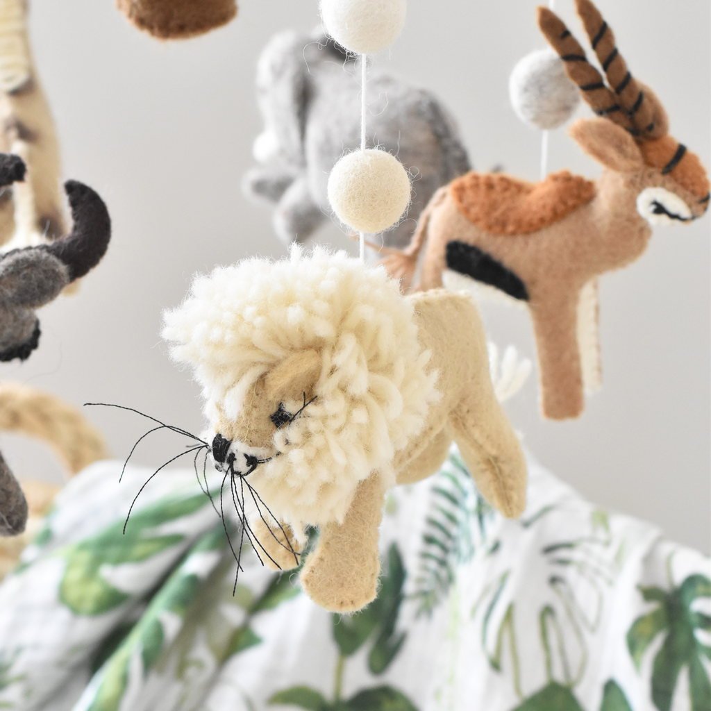 Neutral Savanna Baby Mobile - Tik Tak Design Co.