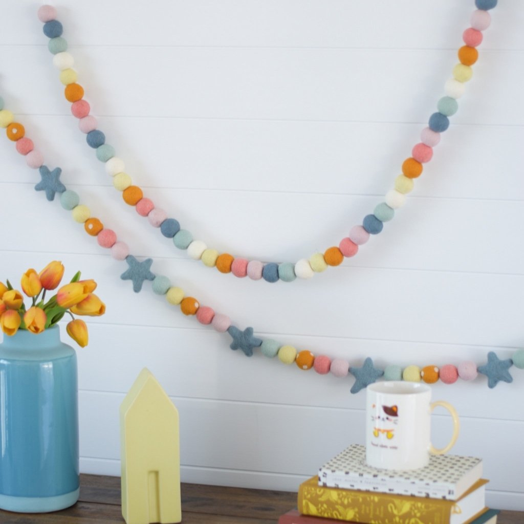 Pastel Felt Garlands - Tik Tak Design Co.