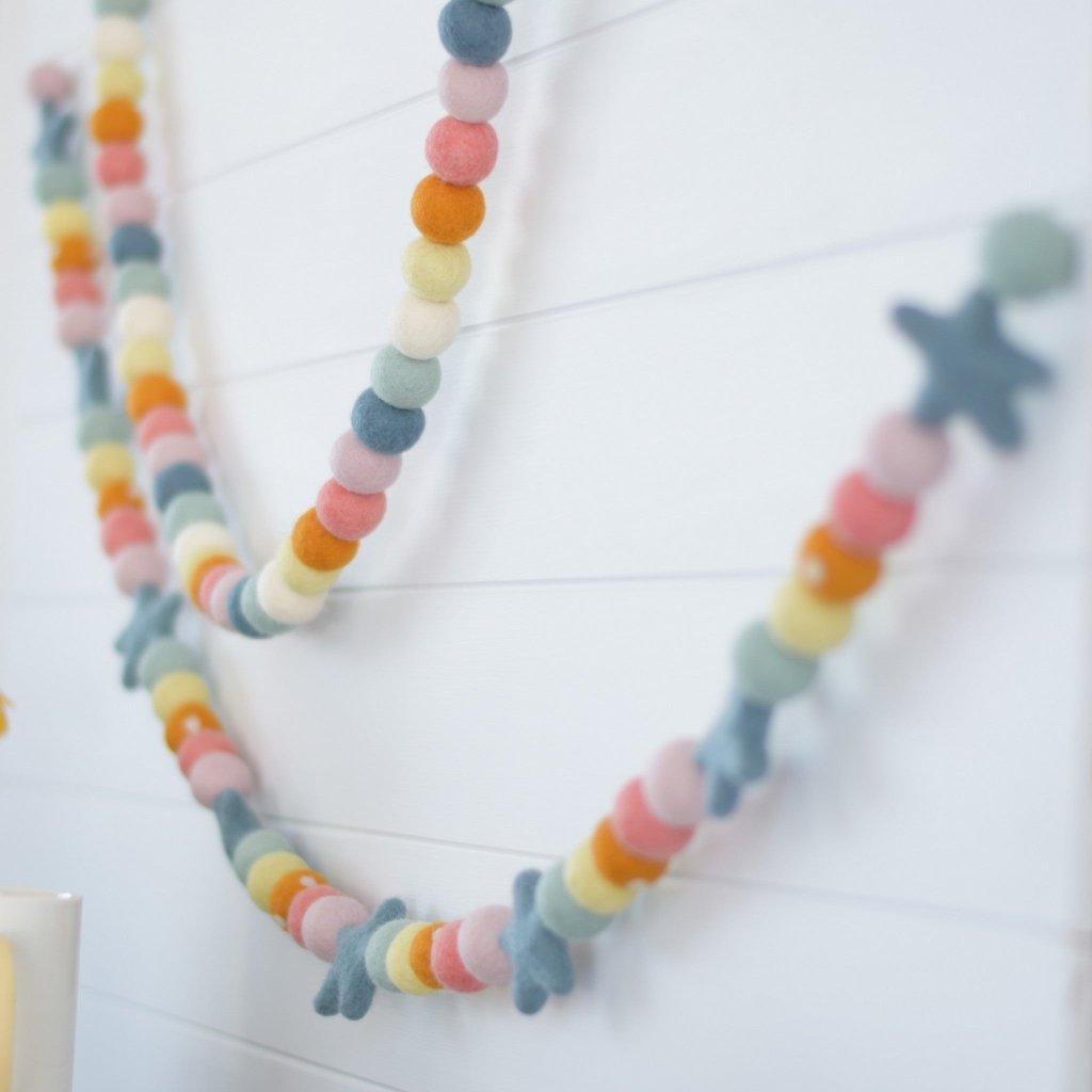 Pastel Felt Garlands - Tik Tak Design Co.