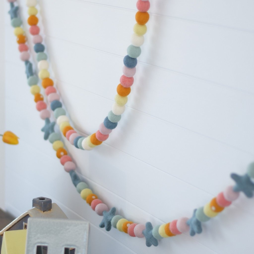 Pastel Felt Garlands - Tik Tak Design Co.