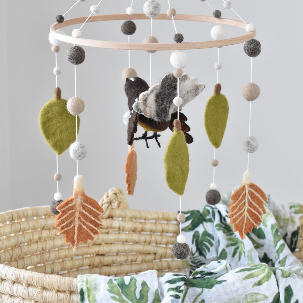 Pīwakawaka Baby Mobile - Tik Tak Design Co.