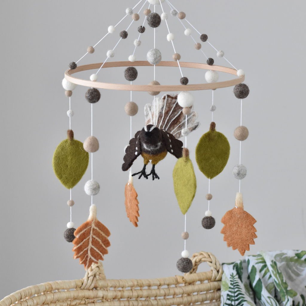 Pīwakawaka Baby Mobile - Tik Tak Design Co.