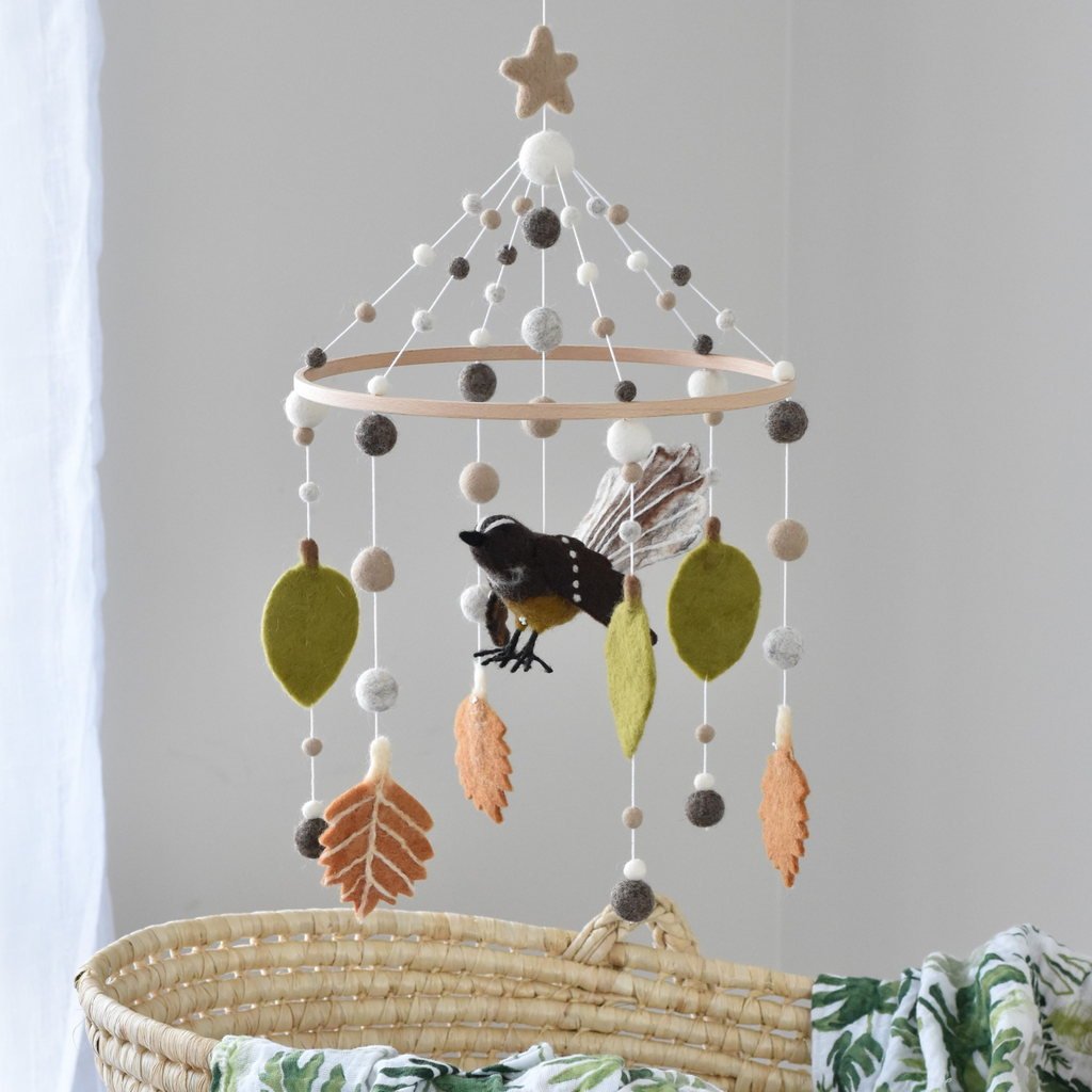 Pīwakawaka Baby Mobile - Tik Tak Design Co.