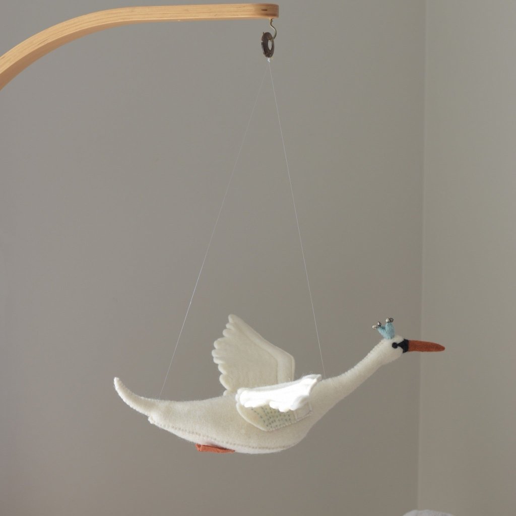 Small Flying Swan Mobile - Mint - Tik Tak Design Co.